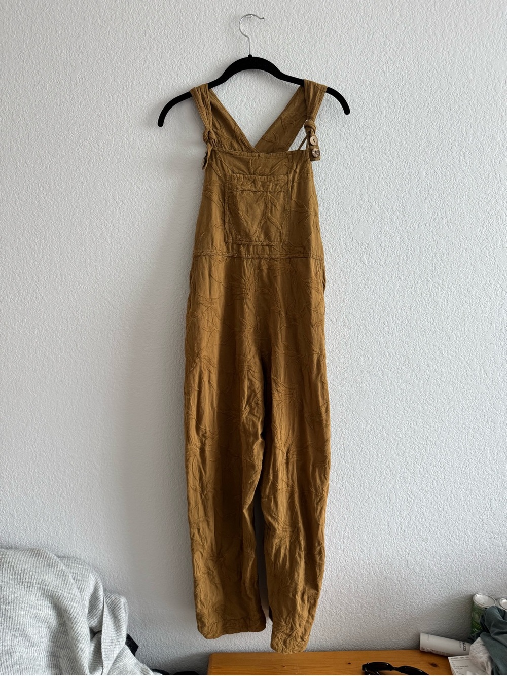 Jen’s Pirate Booty Seagrass Napoli Overalls embroidered Free People XS/S - Picture 2 of 9